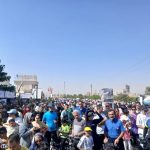 رکاب‌زنی باشکوه ۱۵۰۰ قزوینی در همایش «در رکاب ایران»